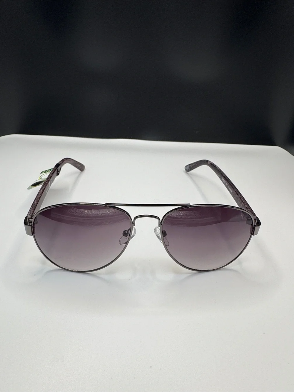 Aviator Sunglasses with Purple Gradient Lenses (3-6)